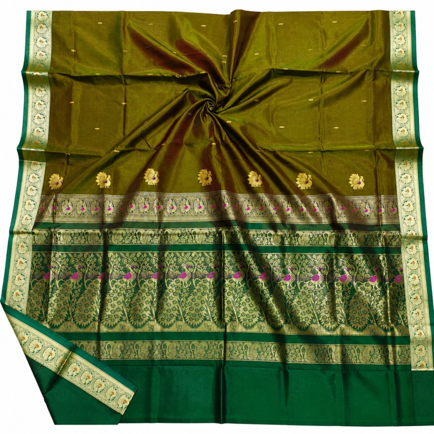 Mehendi Green Madurai Silk